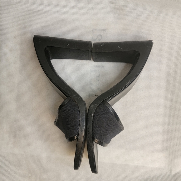 GUCCI sandals GG canvas canvas ?~ leather Authentic used - Picture 10 of 16